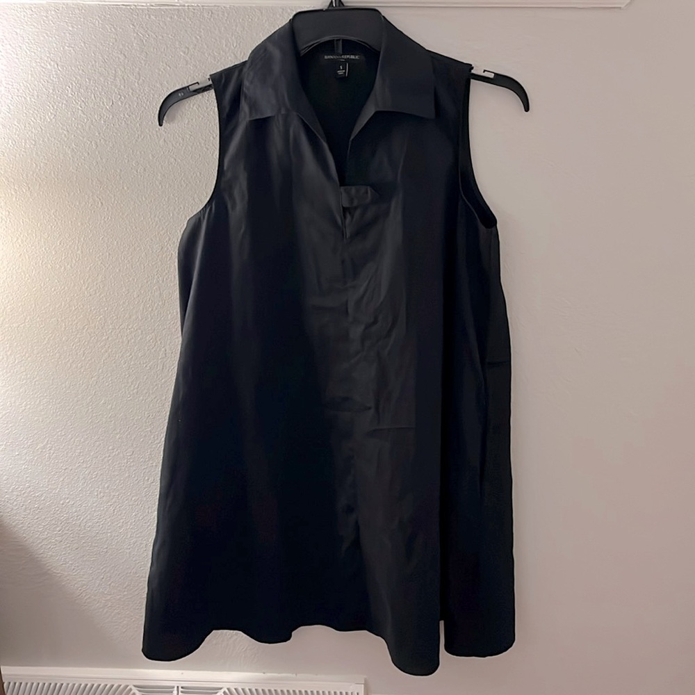 Banana Republic A-line dress, black-S